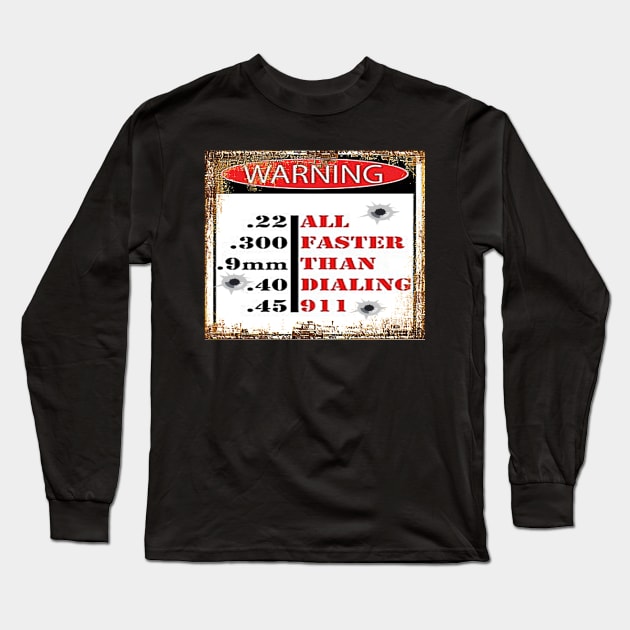 Gun Enthusiast Bullet Shooting Range Enthusiast Long Sleeve T-Shirt by F&L Design Co.